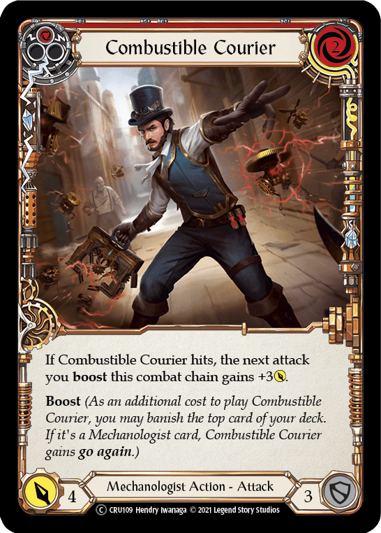 Flesh And Blood Flesh And Blood Single Combustible Courier (Red) [U-CRU109] Unlimited Normal