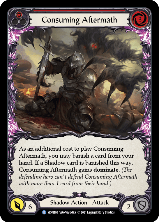 Flesh And Blood Flesh And Blood Single Consuming Aftermath (Red) [MON195] 1st Edition Normal