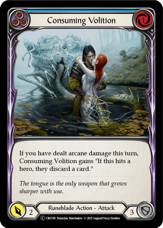Flesh And Blood Flesh And Blood Single Consuming Volition (Blue) [U-CRU150] Unlimited Normal