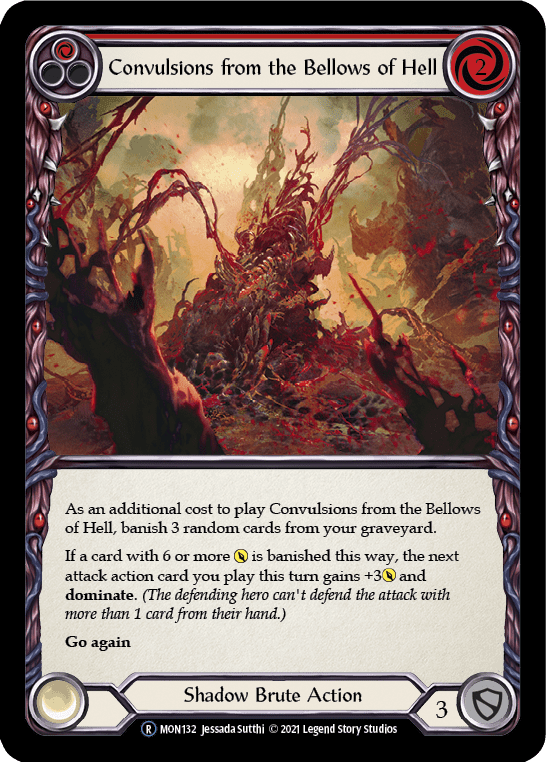 Flesh And Blood Flesh And Blood Single Convulsions from the Bellows of Hell (Red) [U-MON132-RF] Unlimited Rainbow Foil
