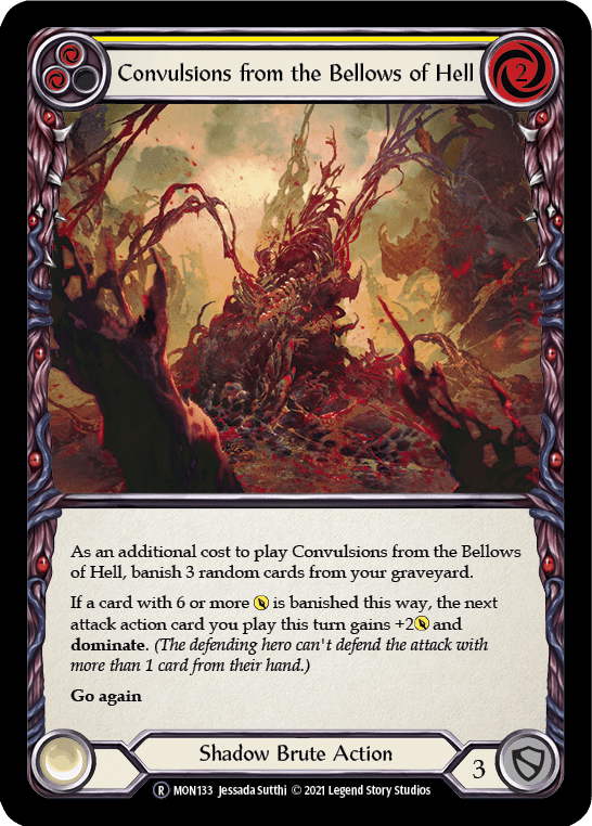 Flesh And Blood Flesh And Blood Single Convulsions from the Bellows of Hell (Yellow) [U-MON133-RF] Unlimited Rainbow Foil