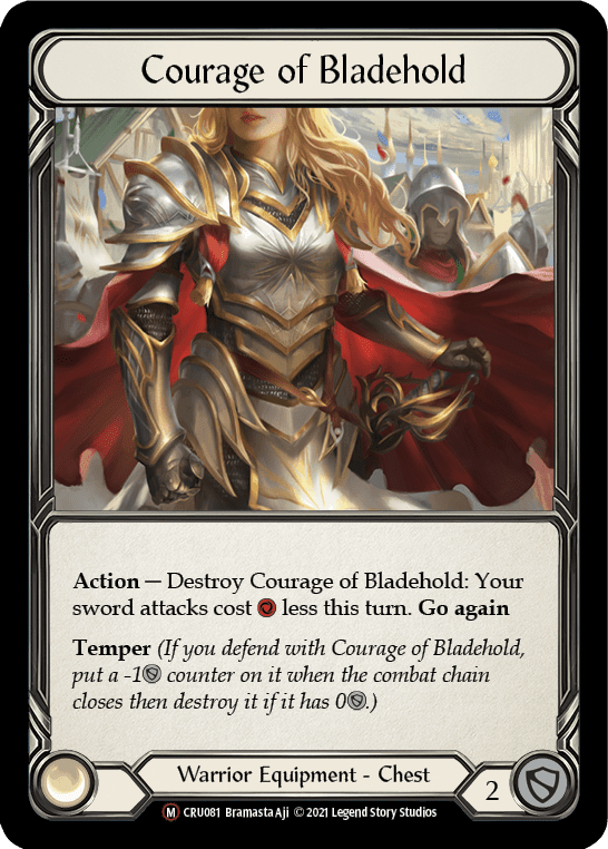 Flesh And Blood Flesh And Blood Single Courage of Bladehold [U-CRU081-RF] Unlimited Rainbow Foil