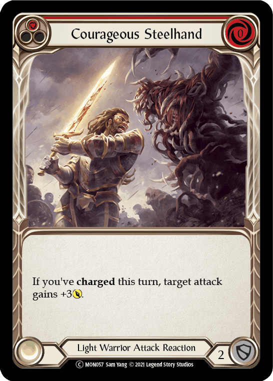 Flesh And Blood Flesh And Blood Single Courageous Steelhand (Red) [U-MON057] Unlimited Normal
