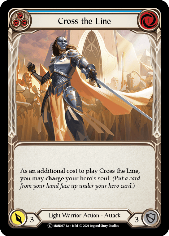 Flesh And Blood Flesh And Blood Single Cross the Line (Blue) [U-MON047] Unlimited Normal