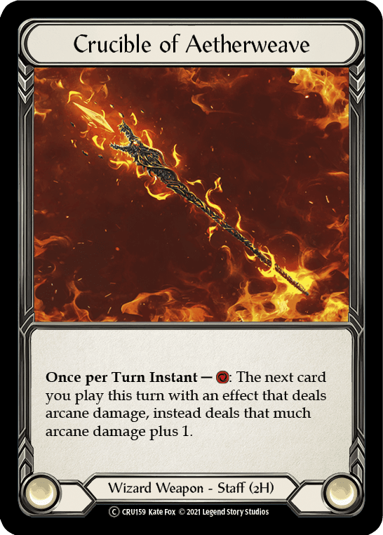 Flesh And Blood Flesh And Blood Single Crucible of Aetherweave [U-CRU159-RF] Unlimited Rainbow Foil