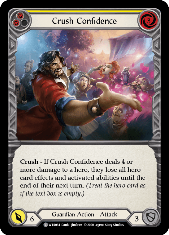 Flesh And Blood Flesh And Blood Single Crush Confidence (Yellow) [U-WTR064] Unlimited Rainbow Foil