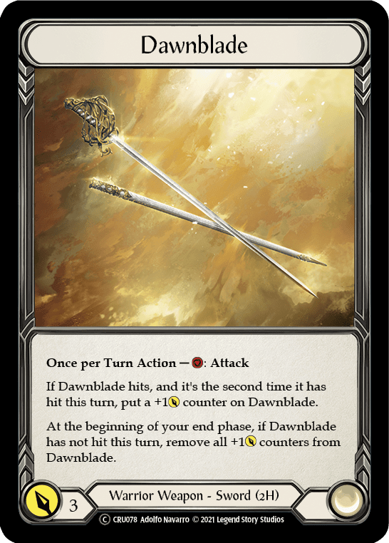 Flesh And Blood Flesh And Blood Single Dawnblade [U-CRU078-RF] Unlimited Rainbow Foil