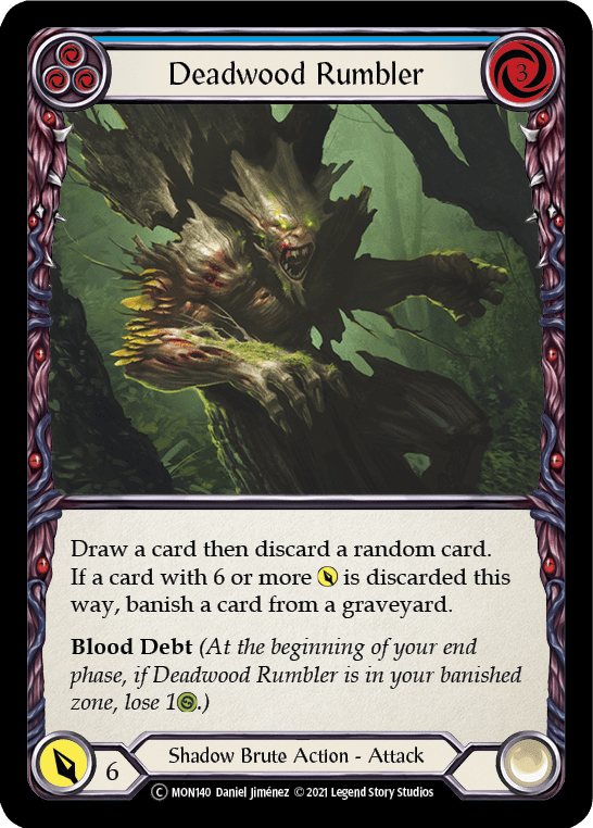 Flesh And Blood Flesh And Blood Single Deadwood Rumbler (Blue) [U-MON140] Unlimited Normal