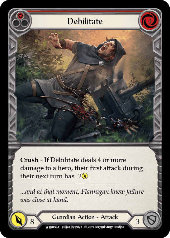 Flesh And Blood Flesh And Blood Single Debilitate (Red) [WTR066-C] Alpha Print Normal