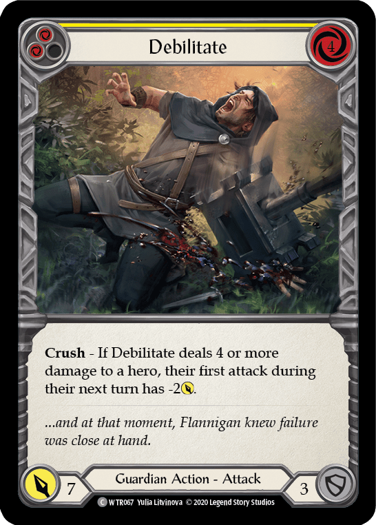 Flesh And Blood Flesh And Blood Single Debilitate (Yellow) [U-WTR067] Unlimited Rainbow Foil