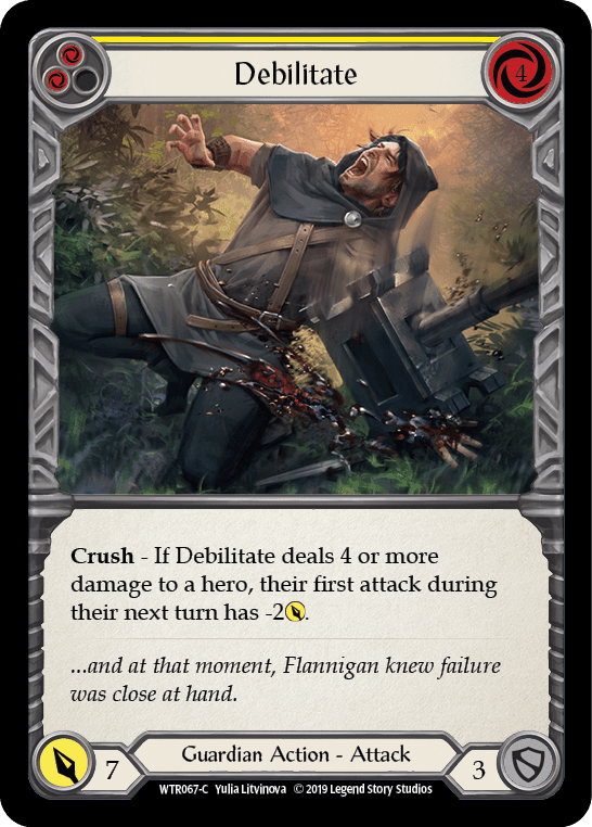 Flesh And Blood Flesh And Blood Single Debilitate (Yellow) [WTR067-C] Alpha Print Normal