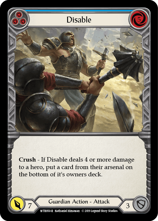 Flesh And Blood Flesh And Blood Single Disable (Blue) [WTR050-R] Alpha Print Normal