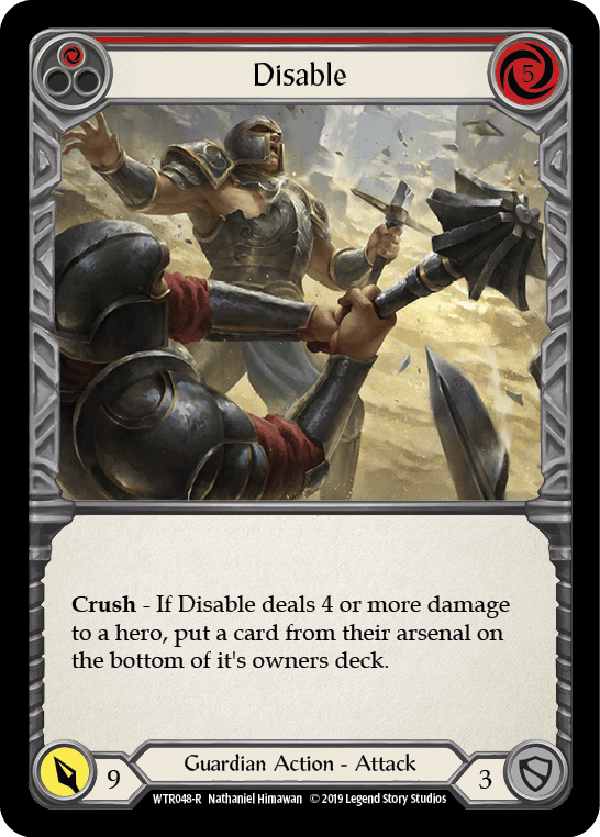 Flesh And Blood Flesh And Blood Single Disable (Red) [WTR048-R] Alpha Print Normal