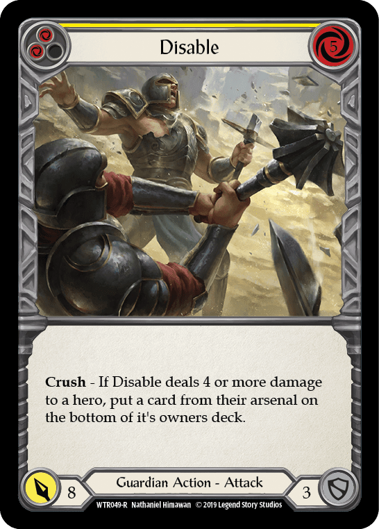 Flesh And Blood Flesh And Blood Single Disable (Yellow) [WTR049-R] Alpha Print Normal