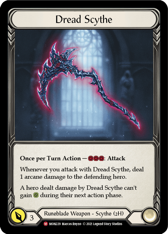 Flesh And Blood Flesh And Blood Single Dread Scythe [MON229] 1st Edition Normal