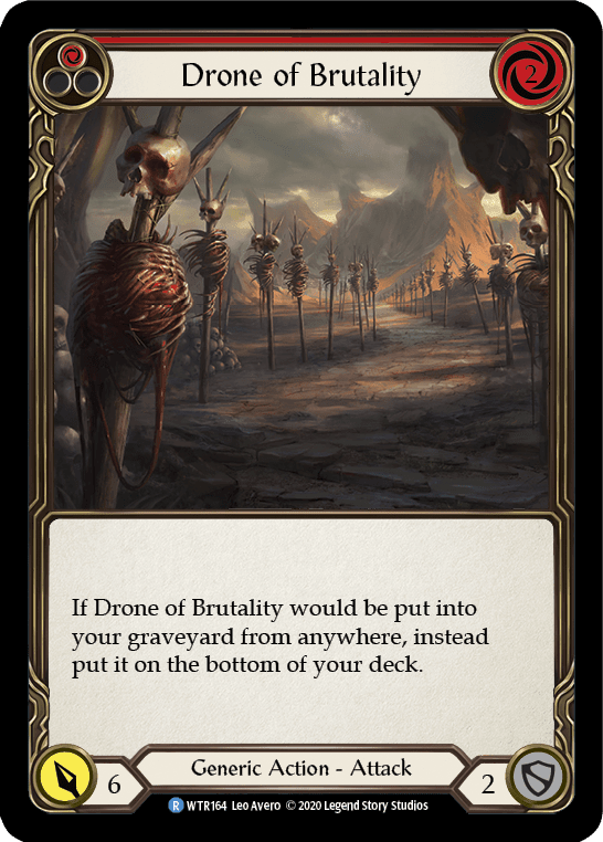 Flesh And Blood Flesh And Blood Single Drone of Brutality (Red) [U-WTR164] Unlimited Normal