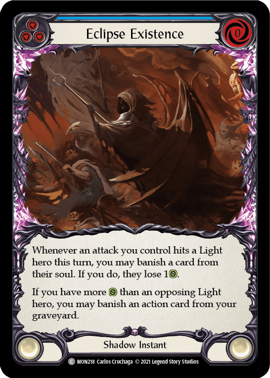 Flesh And Blood Flesh And Blood Single Eclipse Existence [MON218-RF] 1st Edition Rainbow Foil