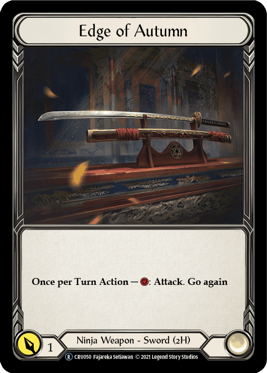 Flesh And Blood Flesh And Blood Single Edge of Autumn [U-CRU050-RF] Unlimited Rainbow Foil