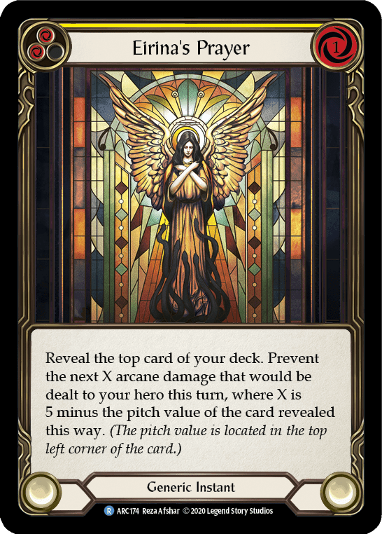 Flesh And Blood Flesh And Blood Single Eirina's Prayer (Yellow) [U-ARC174] Unlimited Rainbow Foil