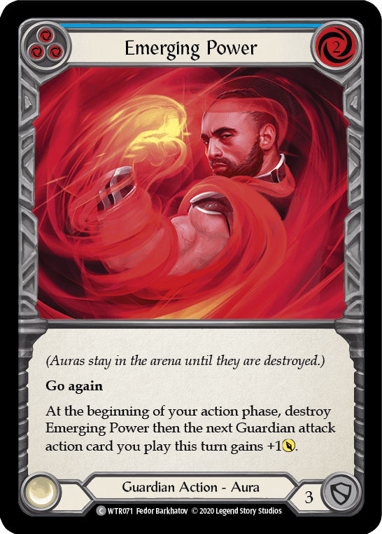 Flesh And Blood Flesh And Blood Single Emerging Power (Blue) [U-WTR071] Unlimited Rainbow Foil