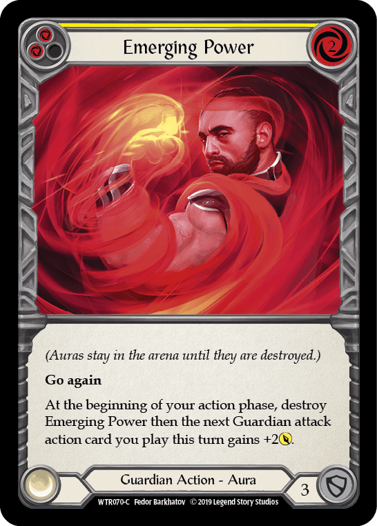 Flesh And Blood Flesh And Blood Single Emerging Power (Yellow) [WTR070-C] Alpha Print Rainbow Foil