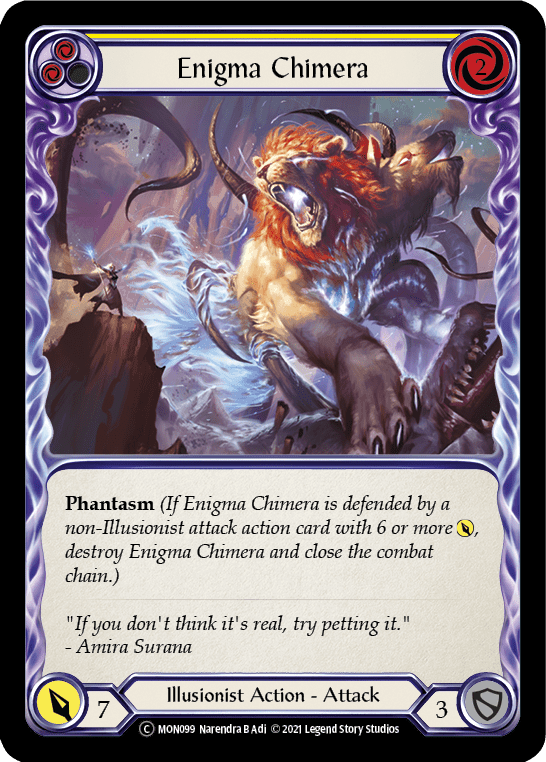 Flesh And Blood Flesh And Blood Single Enigma Chimera (Yellow) [U-MON099] Unlimited Normal