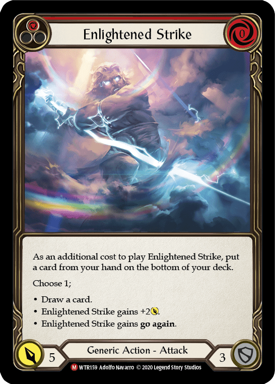 Flesh And Blood Flesh And Blood Single Enlightened Strike [U-WTR159] Unlimited Rainbow Foil