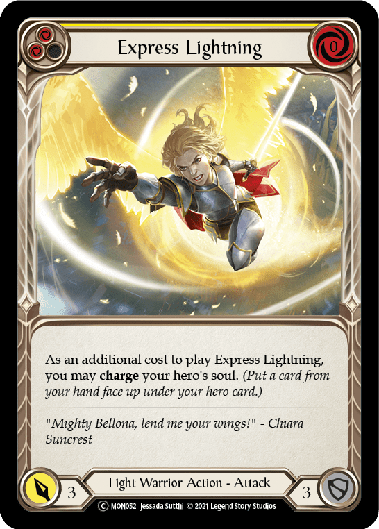 Flesh And Blood Flesh And Blood Single Express Lightning (Yellow) [U-MON052-RF] Unlimited Rainbow Foil