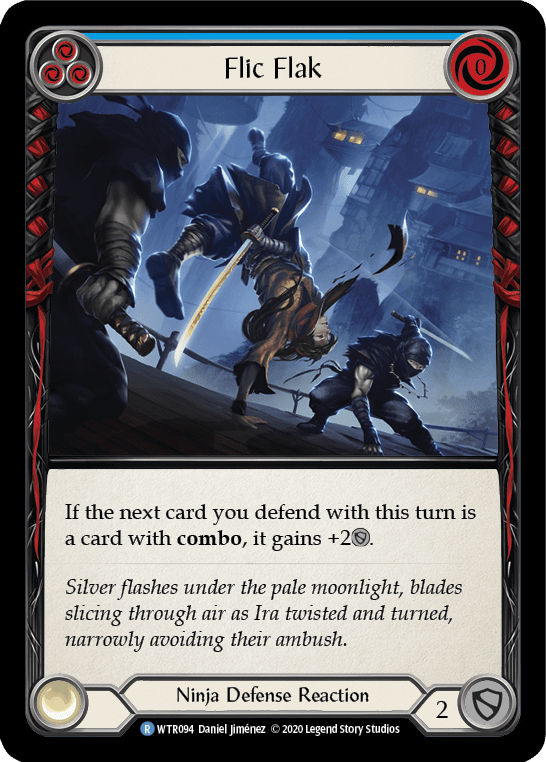 Flesh And Blood Flesh And Blood Single Flic Flak (Blue) [U-WTR094] Unlimited Rainbow Foil