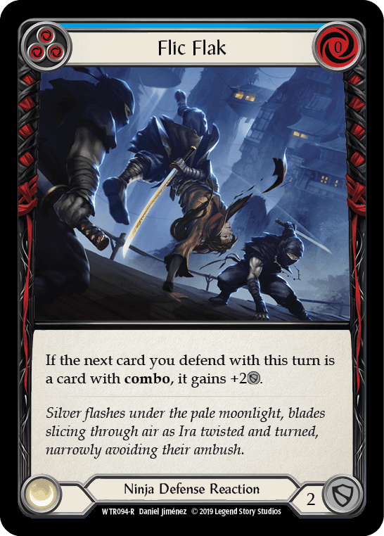 Flesh And Blood Flesh And Blood Single Flic Flak (Blue) [WTR094-R] Alpha Print Rainbow Foil