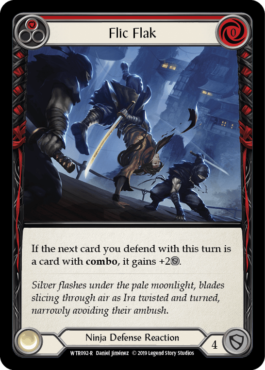 Flesh And Blood Flesh And Blood Single Flic Flak (Red) [WTR092-R] Alpha Print Rainbow Foil