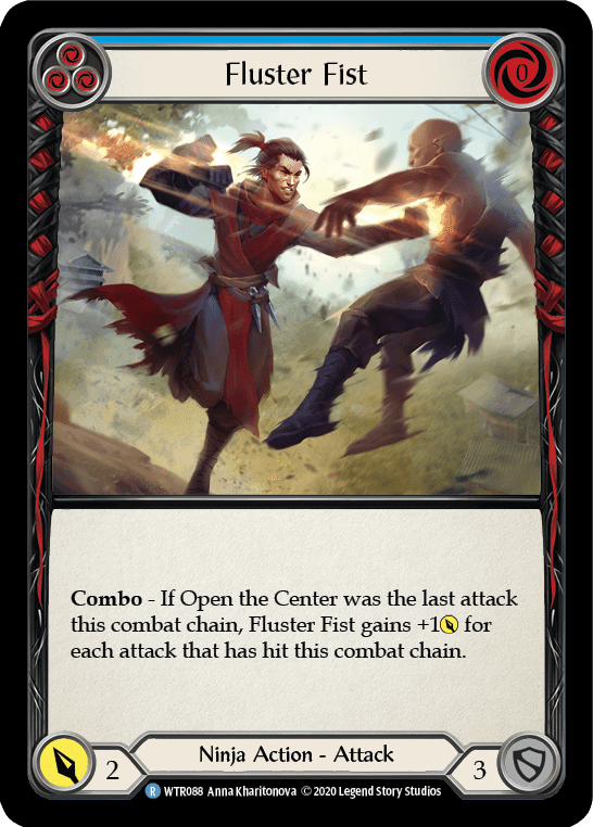 Flesh And Blood Flesh And Blood Single Fluster Fist (Blue) [U-WTR088] Unlimited Rainbow Foil