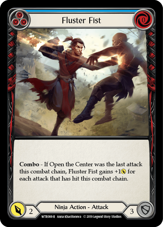 Flesh And Blood Flesh And Blood Single Fluster Fist (Blue) [WTR088-R] Alpha Print Normal