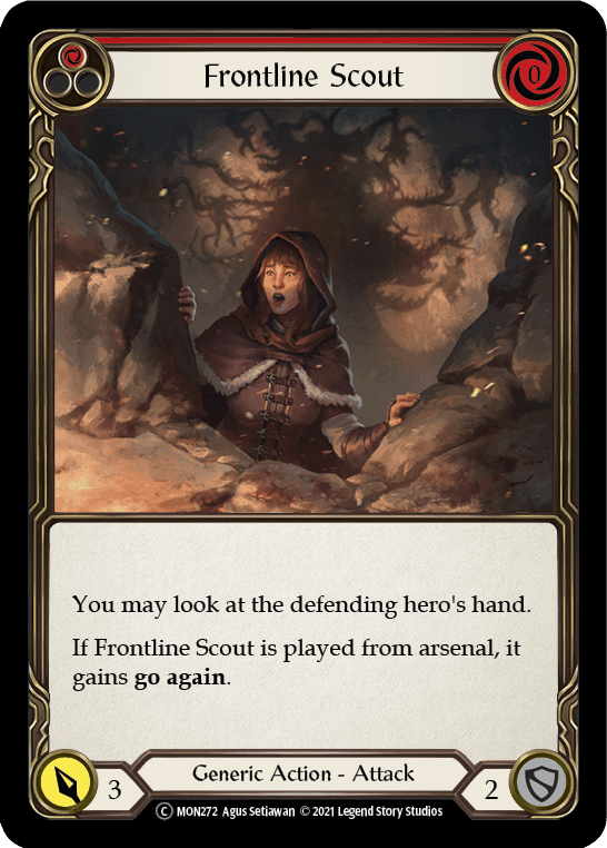 Flesh And Blood Flesh And Blood Single Frontline Scout (Red) [U-MON272-RF] Unlimited Rainbow Foil