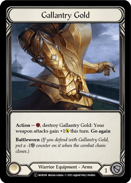 Flesh And Blood Flesh And Blood Single Gallantry Gold [U-MON108-RF] Unlimited Rainbow Foil