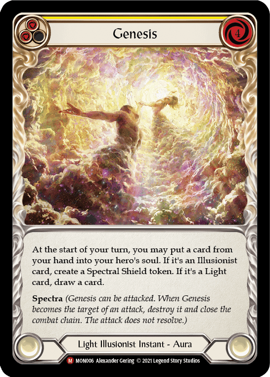 Flesh And Blood Flesh And Blood Single Genesis [MON006-RF] 1st Edition Rainbow Foil