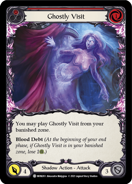 Flesh And Blood Flesh And Blood Single Ghostly Visit (Red) [MON203-RF] 1st Edition Rainbow Foil