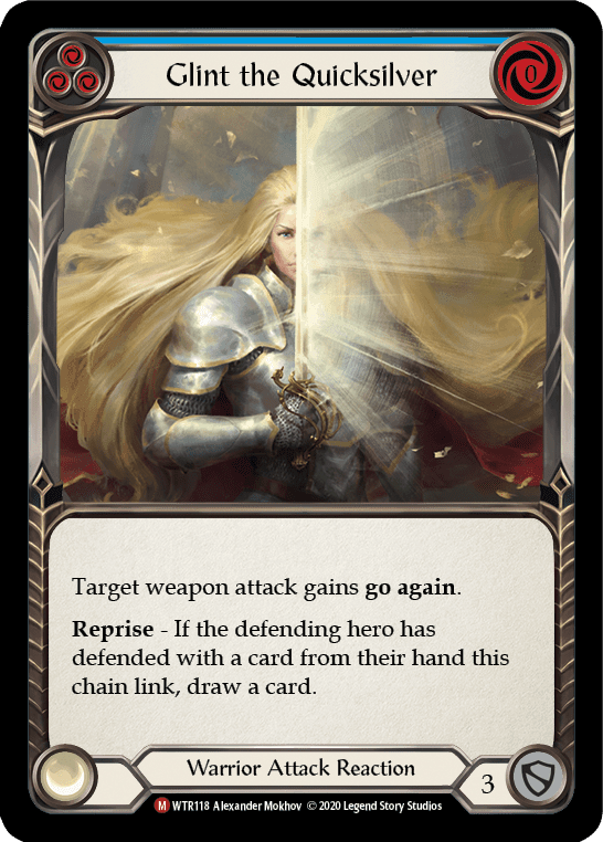 Flesh And Blood Flesh And Blood Single Glint the Quicksilver [U-WTR118] Unlimited Rainbow Foil