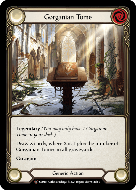 Flesh And Blood Flesh And Blood Single Gorganian Tome [U-CRU181-RF] Unlimited Rainbow Foil