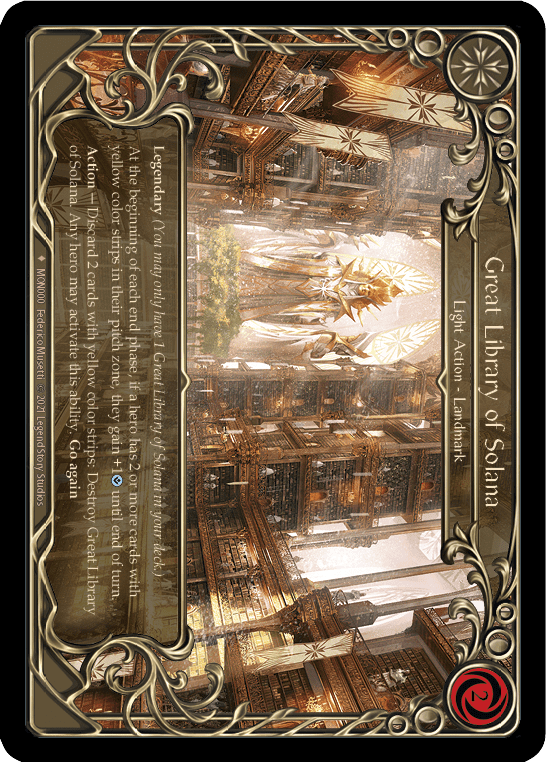 Flesh And Blood Flesh And Blood Single Great Library of Solana [MON000-CF] 1st Edition Cold Foil