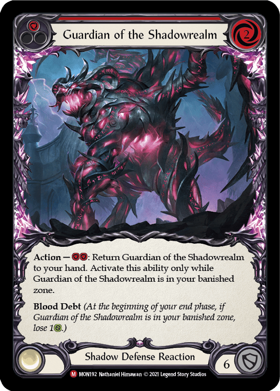 Flesh And Blood Flesh And Blood Single Guardian of the Shadowrealm [MON192] 1st Edition Normal