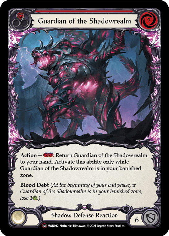 Flesh And Blood Flesh And Blood Single Guardian of the Shadowrealm [U-MON192] Unlimited Normal