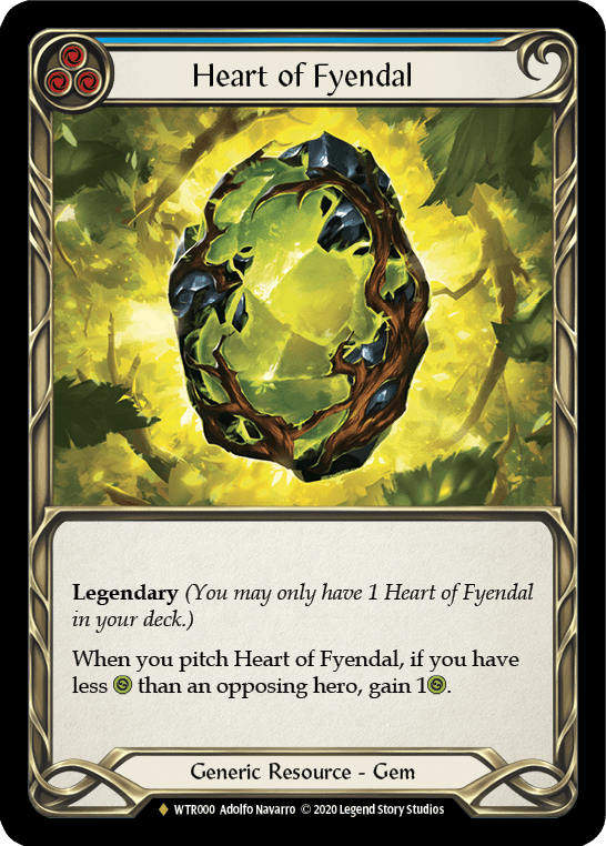 Flesh And Blood Flesh And Blood Single Heart of Fyendal [U-WTR000] Unlimited Rainbow Foil