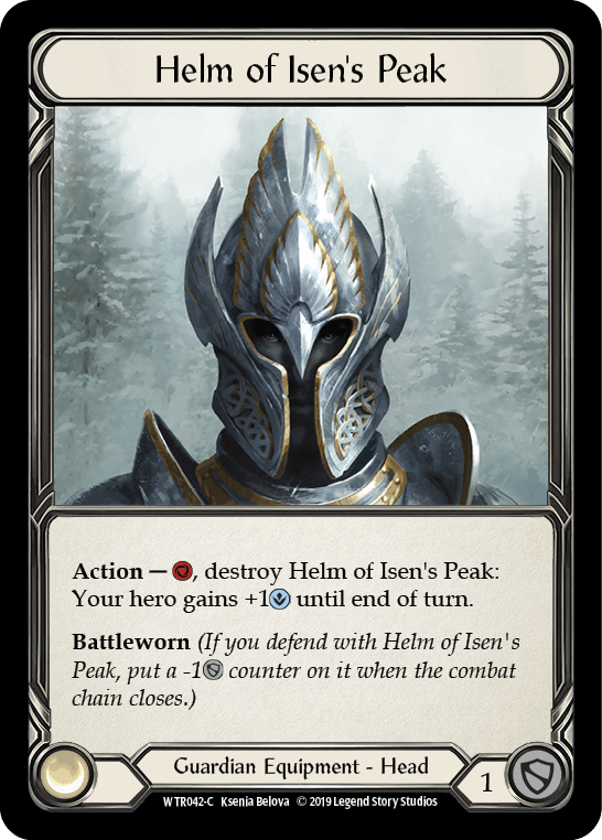Flesh And Blood Flesh And Blood Single Helm of Isen's Peak [WTR042-C] Alpha Print Cold Foil