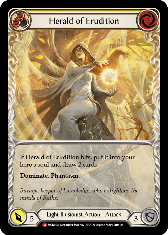 Flesh And Blood Flesh And Blood Single Herald of Erudition [MON004-EA] 1st Edition Rainbow Foil