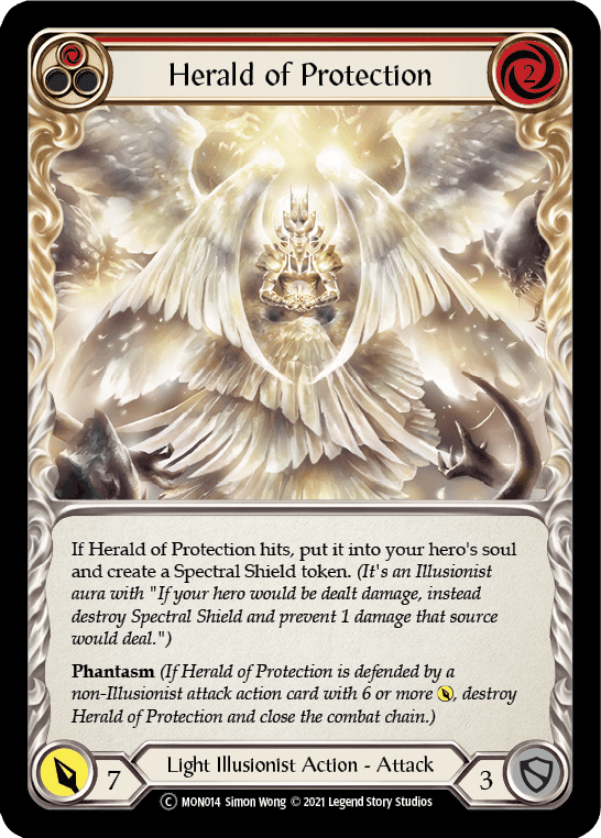 Flesh And Blood Flesh And Blood Single Herald of Protection (Red) [U-MON014] Unlimited Normal