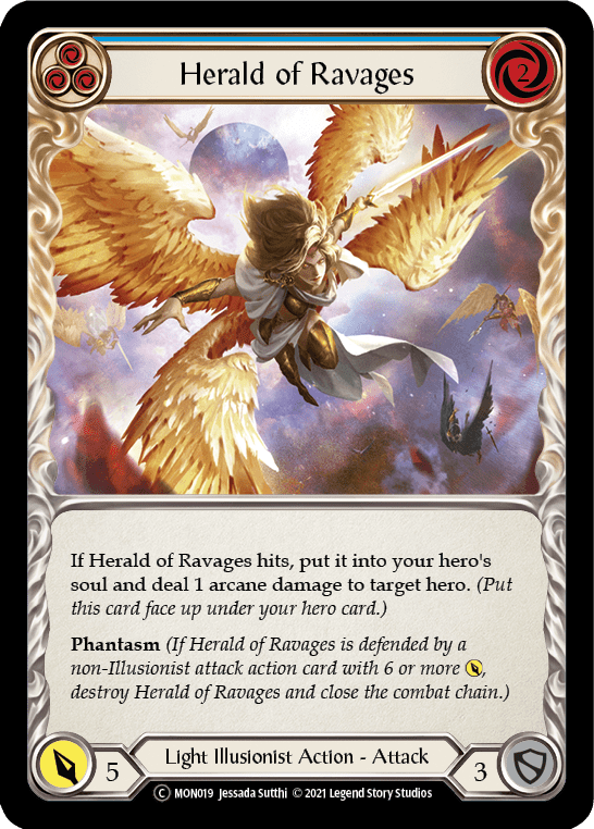 Flesh And Blood Flesh And Blood Single Herald of Ravages (Blue) [U-MON019] Unlimited Normal