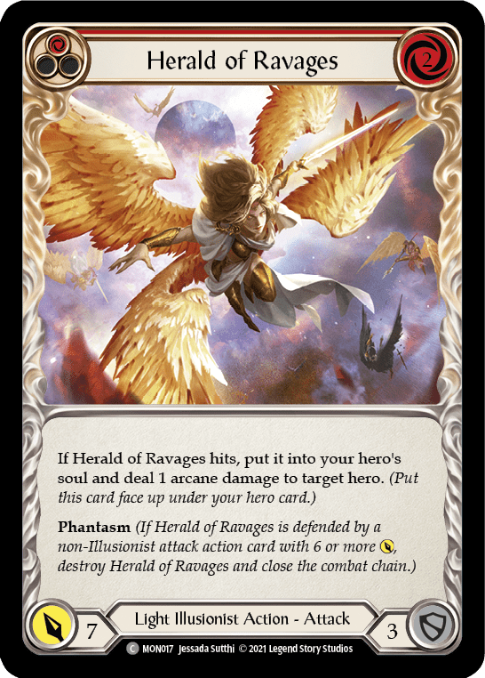 Flesh And Blood Flesh And Blood Single Herald of Ravages (Red) [MON017] 1st Edition Normal