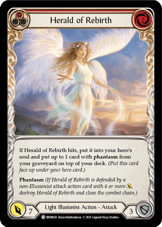 Flesh And Blood Flesh And Blood Single Herald of Rebirth (Red) [MON020] 1st Edition Normal