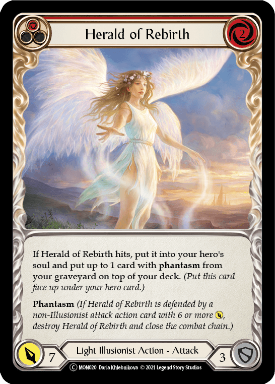 Flesh And Blood Flesh And Blood Single Herald of Rebirth (Red) [U-MON020-RF] Unlimited Rainbow Foil